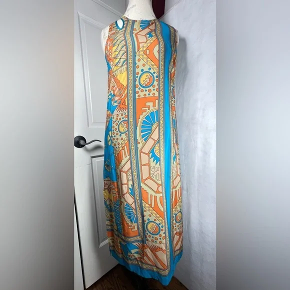 ANTHROPOLOGIE AKEMI + KIN Tanvi 100% Silk Column Dress Sz 4 - Picture 5 of 12